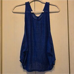 blue workout tank